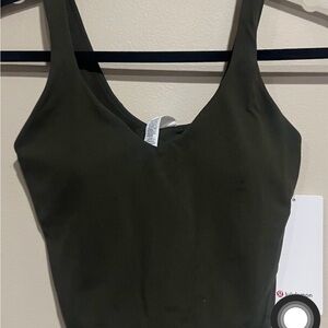 lululemon athletica Olive Green Women's Top